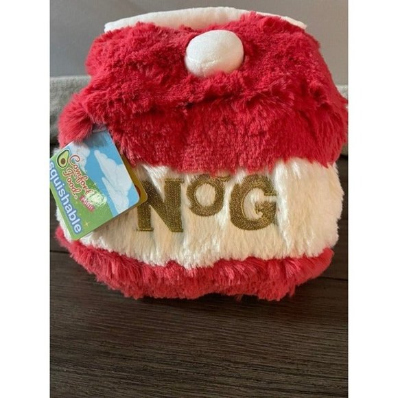 Mini Comfort Food Eggnog Christmas Stuffed Xmas Animal Plush Toy - Picture 7 of 7